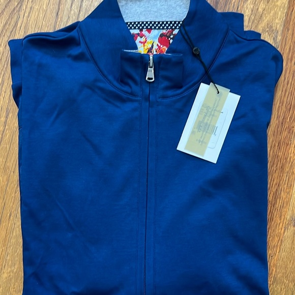 ROBERT GRAHAM NWT Golf zip up jacket reg $200 Sz L - Picture 2 of 6